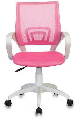 Кресло Бюрократ CH W696, на колесиках, сетка/ткань, розовый [ch w696 pink] - фото 2 - id-p213138192