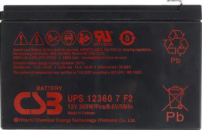 Аккумуляторная батарея для ИБП CSB UPS12360 6 12В, 7.5Ач [ups 123606] - фото 6 - id-p213144347