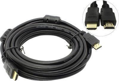 Кабель соединительный аудио-видео PREMIER HDMI (m) - HDMI (m) , ver 1.4, 10м, GOLD, ф/фильтр, черный [5-813] - фото 1 - id-p213141009