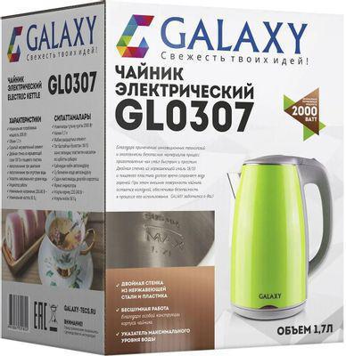 Чайник электрический GALAXY GL 0307, 2000Вт, зеленый и серый - фото 3 - id-p213146682