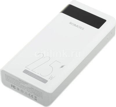 Внешний аккумулятор (Power Bank) Romoss Sense 8PF, 30000мAч, белый - фото 1 - id-p213142636