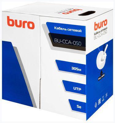 Кабель сетевой Buro BU-CCA-050 UTP, cat.5E, 305м, 4 пары, 0.50мм, алюминий омедненный, одножильный (solid), - фото 7 - id-p213141069