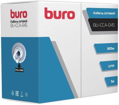 Кабель сетевой Buro BU-CCA-045 UTP, cat.5E, 305м, 4 пары, 0.45мм, алюминий омедненный, одножильный (solid), - фото 3 - id-p213141074
