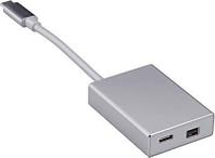 Адаптер Buro USB Type-C (m) - miniDisplayPort (f), 0.1м, серебристый [bhp]