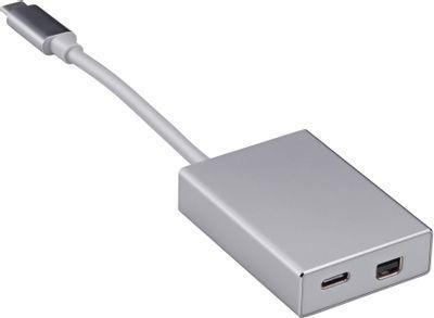 Адаптер Buro USB Type-C (m) - miniDisplayPort (f), 0.1м, серебристый [bhp] - фото 1 - id-p213144649