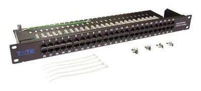 Патч-панель Lanmaster (TWT-PP50TEL45 ) 19" 1U 50xRJ45 кат.3 UTP - фото 1 - id-p213135175