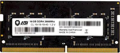 Оперативная память AGI SD138 AGI266616SD138 DDR4 - 1x 16ГБ 2666МГц, для ноутбуков (SO-DIMM), Ret - фото 1 - id-p213135407