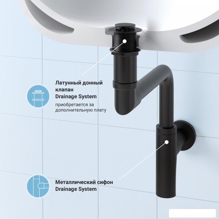 Сифон для раковины Wellsee Drainage System 182125000 (Ø 32 мм (1 1/4"); длина 328-358 мм; матовый черный) - фото 3 - id-p215360054