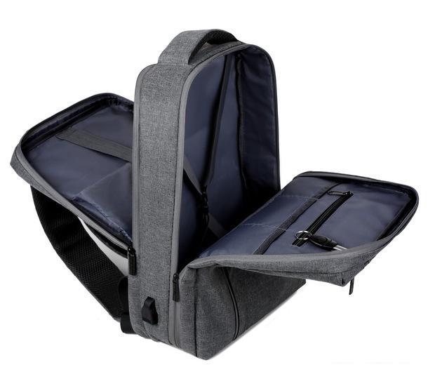 Городской рюкзак Miru Businescase 15.6" MBP-1059 (dark grey) - фото 2 - id-p215078541