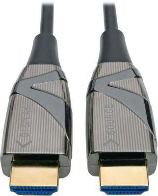 Кабель аудио-видео Tripp Lite HDMI (m) - HDMI (m) , ver 2.0, 100м, GOLD, черный [p568-100m-fbr] - фото 1 - id-p213141226