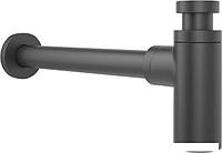 Сифон для раковины Wellsee Drainage System 182105000 (Ø 32 мм (1 1/4"); длина 350-365 мм; матовый черный)