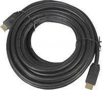 Кабель аудио-видео LAZSO WH-111, HDMI (m) - HDMI (m) , ver 1.4, 10м, GOLD, черный [wh-111(10m)]