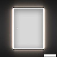 Прямоугольное зеркало с фронтальной LED-подсветкой Wellsee 7 Rays' Spectrum 172201320 (70*90 см, черный