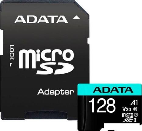 Карта памяти A-Data Premier Pro AUSDX128GUI3V30SA2-RA1 microSDXC 128GB (с адаптером), фото 2