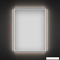 Прямоугольное зеркало с фронтальной LED-подсветкой Wellsee 7 Rays' Spectrum 172201160 (50*65 см, черный
