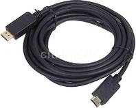 Кабель 1.12v, DisplayPort (m) - HDMI (m), GOLD , 5м, черный