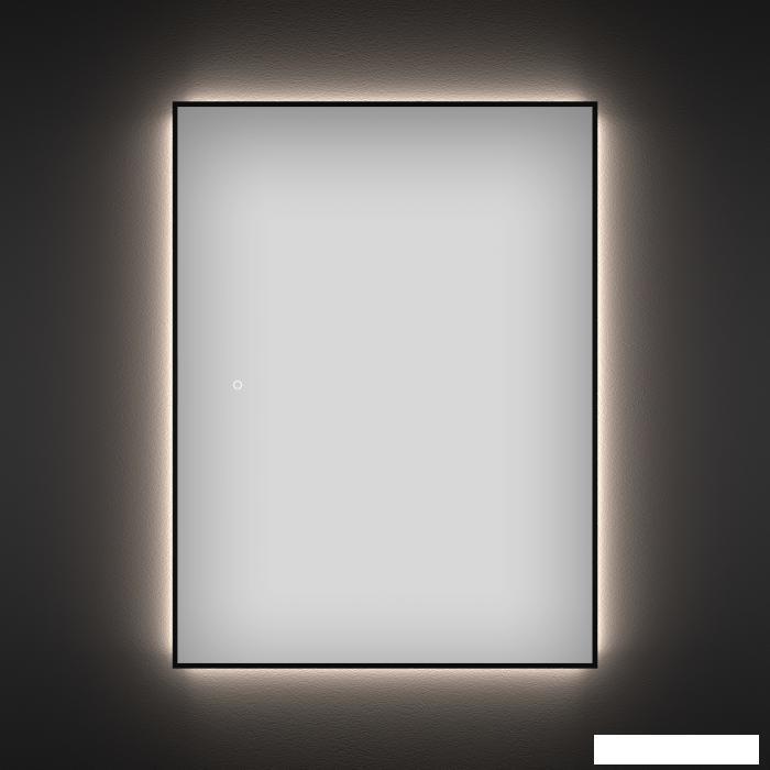 Прямоугольное зеркало с фоновой LED-подсветкой Wellsee 7 Rays' Spectrum 172201040 (70*120 см, черный контур, - фото 1 - id-p215360105