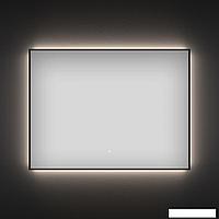 Прямоугольное зеркало с фоновой LED-подсветкой Wellsee 7 Rays' Spectrum 172201010 (90*70 см, черный контур,