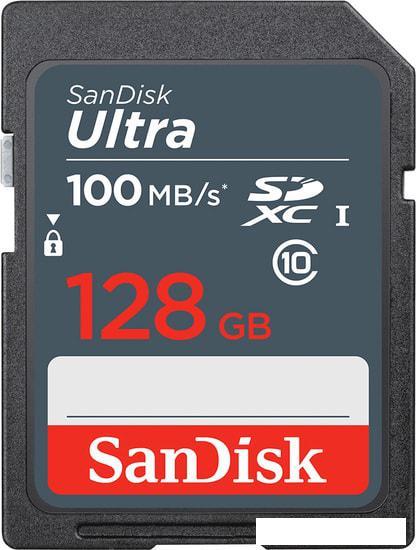 Карта памяти SanDisk Ultra SDXC SDSDUNR-128G-GN3IN 128GB - фото 1 - id-p215674423