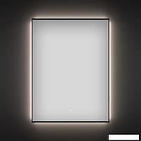 Прямоугольное зеркало с фоновой LED-подсветкой Wellsee 7 Rays' Spectrum 172200900 (55*70 см, черный контур,