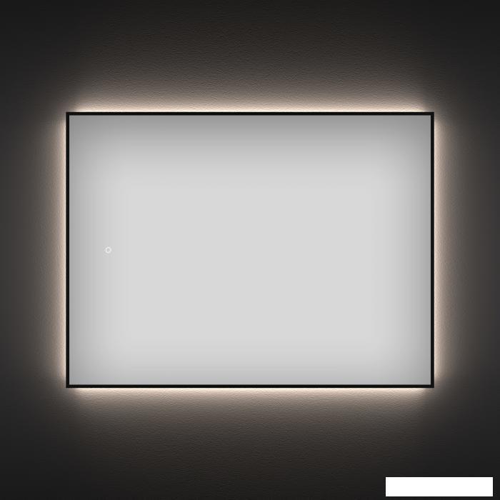 Прямоугольное зеркало с фоновой LED-подсветкой Wellsee 7 Rays' Spectrum 172200890 (75*50 см, черный контур, - фото 1 - id-p215360116