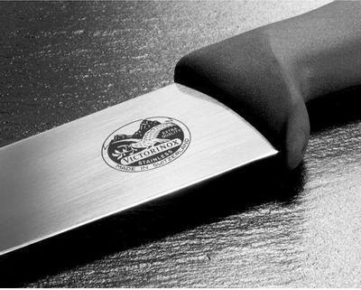 Нож кухонный Victorinox Fibrox, для стейка, 360мм, заточка прямая, стальной, черный [5.7303.36] - фото 2 - id-p213135666