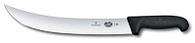 Нож кухонный Victorinox Fibrox, для стейка, 310мм, заточка прямая, стальной, черный [5.7303.31]