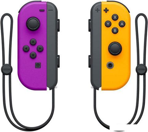Геймпад Nintendo Joy-Con (неоновый фиолетовый/неоновый оранжевый), фото 2