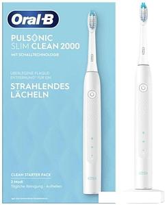 Электрическая зубная щетка Oral-B Pulsonic Slim Clean 2000 (белый)