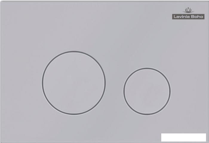 Пластиковая клавиша смыва Lavinia Boho RelFix 380502MC (цвет матовый хром; толщина 13 мм; антибактериальное