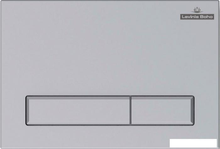 Пластиковая клавиша смыва Lavinia Boho RelFix 380501MC (цвет матовый хром; толщина 13 мм; антибактериальное - фото 1 - id-p215621756