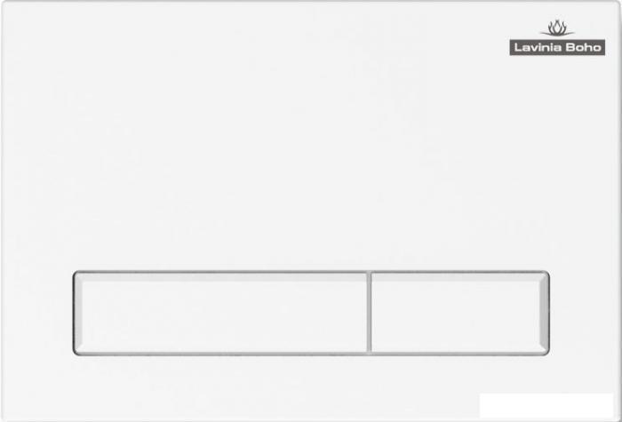 Пластиковая клавиша смыва Lavinia Boho RelFix 3805001W (цвет белый; толщина 13 мм; антибактериальное покрытие - фото 1 - id-p215621758