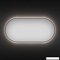 Овальное зеркало с фоновой LED-подсветкой Wellsee 7 Rays' Spectrum 172201570 (120*60 см, черный контур,