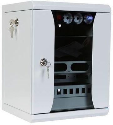 Шкаф коммутационный ЦМО ШРН-8.255-10 настенный, стеклянная передняя дверь, 8U, 320x420x305 мм - фото 1 - id-p213282319