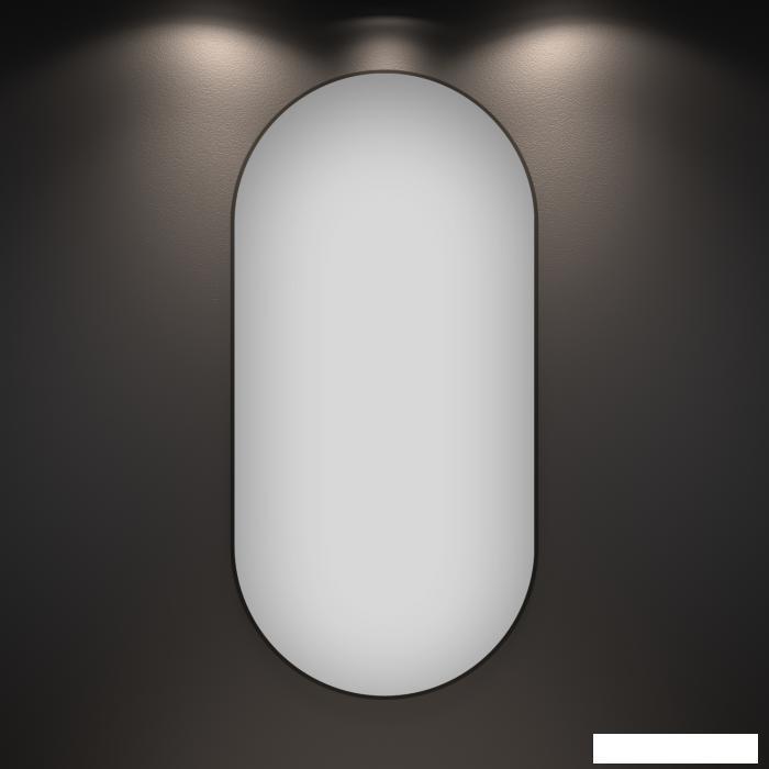 Овальное зеркало Wellsee 7 Rays' Spectrum 172201850 (55*110 см, черный контур)