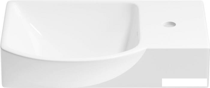 Настенная или накладная раковина Wellsee WC Area 151807000 (45*32 см, полукгрулая, с отверстием под смеситель