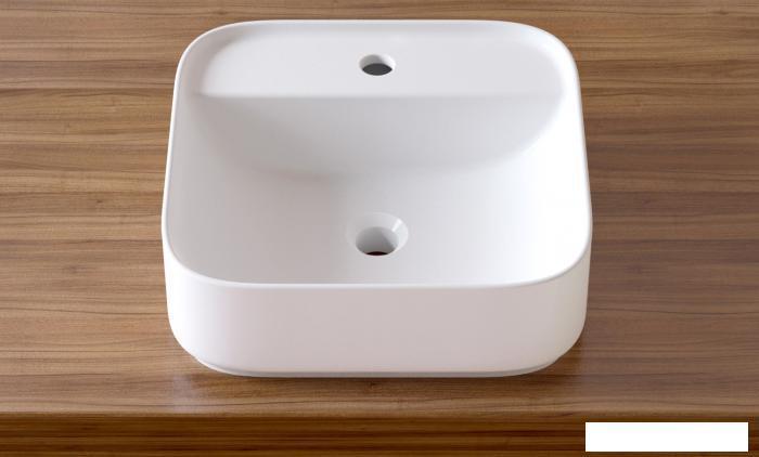 Накладная раковина Lavinia Boho Bathroom Sink Slim 33311007 (42*42 см, квадратная с тонкими стенками, с