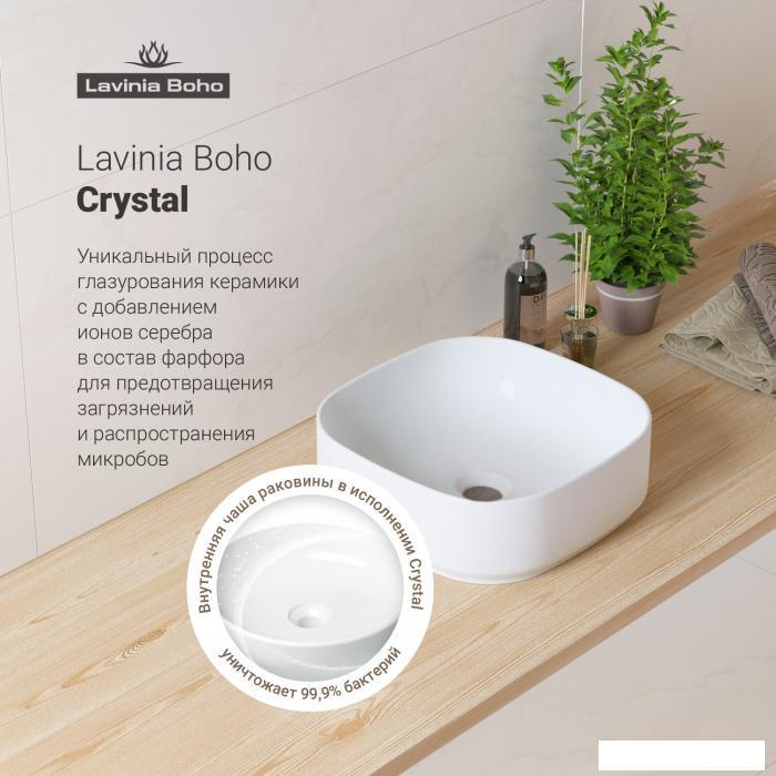Накладная раковина Lavinia Boho Bathroom Sink Slim 33311006 (40*40 см, квадратная с тонкими стенками, без - фото 6 - id-p215360336