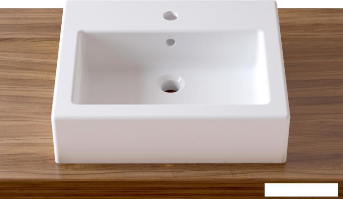 Накладная раковина Lavinia Boho Bathroom Sink 33311014 (51*41 см, прямоугольная, с отверстием под смеситель, - фото 1 - id-p215360340