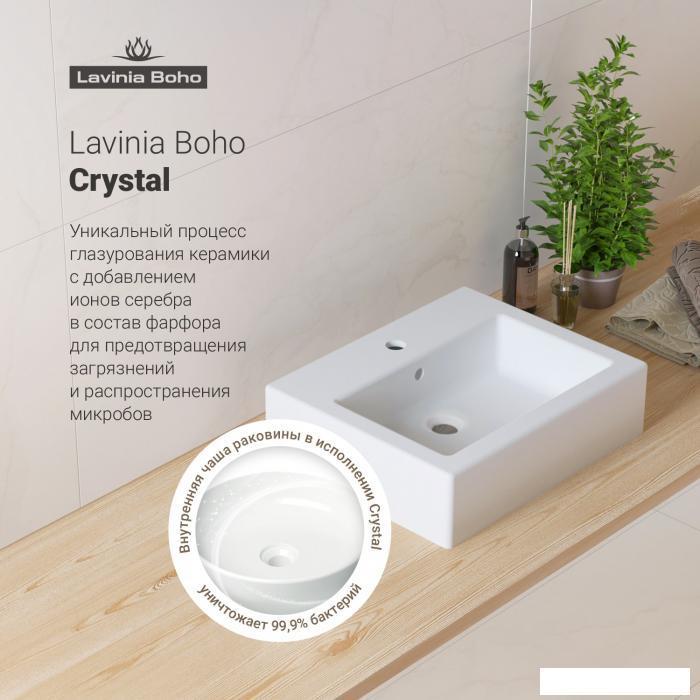 Накладная раковина Lavinia Boho Bathroom Sink 33311014 (51*41 см, прямоугольная, с отверстием под смеситель, - фото 6 - id-p215360340