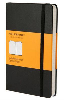 Блокнот MOLESKINE Classic, 240стр, в линейку, твердая обложка, черный [qp060] - фото 1 - id-p213143480