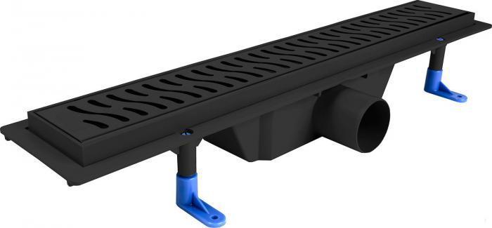 Линейный душевой трап Styron STY-H-50-FF (напольный, решетка из нержавеющей стали 1,5 мм; тип сифона "мокрый и