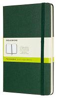 Блокнот MOLESKINE Classic, 240стр, без разлиновки, твердая обложка, зеленый [qp062k15]
