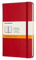 Блокнот Moleskine Classic, 208стр, в линейку, твердая обложка, красный [qp050f2]