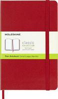 Блокнот Moleskine Classic, 208стр, без разлиновки, твердая обложка, красный [qp052f2]