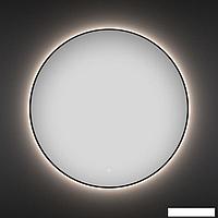 Круглое зеркало с фоновой LED-подсветкой Wellsee 7 Rays' Spectrum 172200150 (D = 80 см, черный контур,