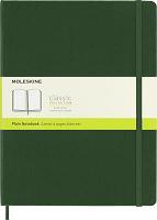 Блокнот MOLESKINE Classic, 192стр, без разлиновки, твердая обложка, зеленый [qp092k15]