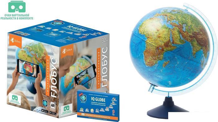 Интерактивная игрушка Globen Глобус физико-политический (32 см, от батареек, очки VR), фото 2
