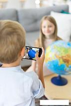 Интерактивная игрушка Globen Глобус физико-политический (32 см, от батареек, очки VR), фото 3