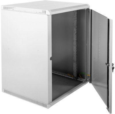 Шкаф коммутационный ЦМО ШРН-Э-12.650 настенный, стеклянная передняя дверь, 12U, 600x608x650 мм - фото 3 - id-p214506659